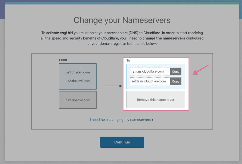 Cloudflare Namesever