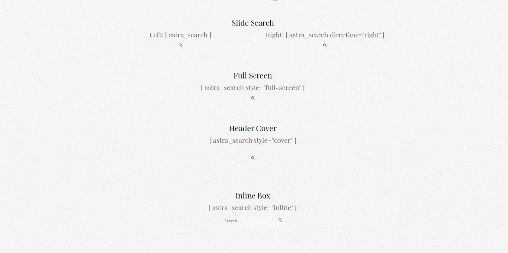 Astra Search Tool