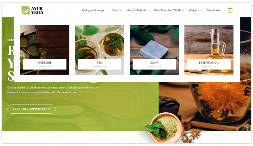 Mega Menu Page Builder
