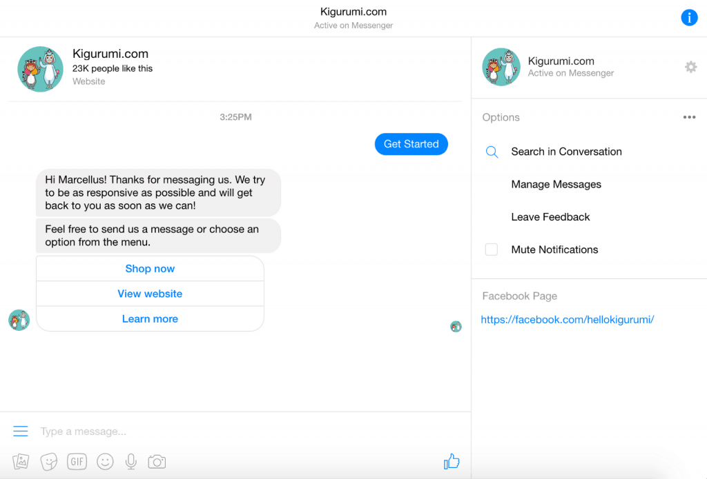 Facebook Messenger Tuong Tac