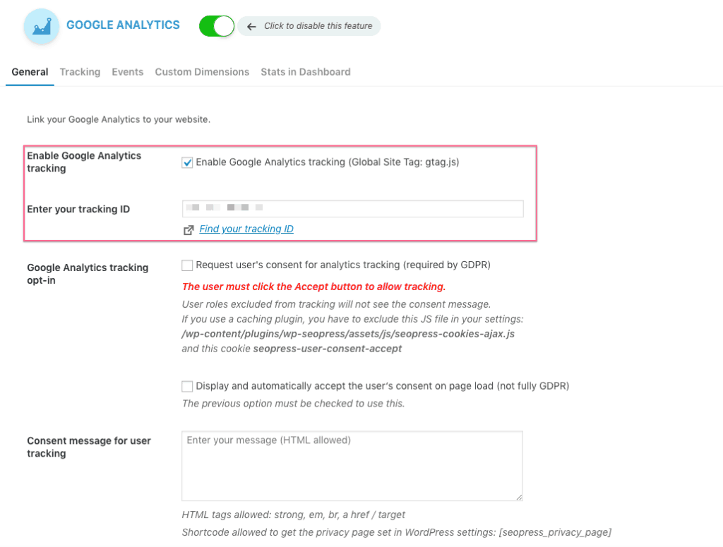 Them Ma Google Analytics Vao Seopress Tien Loi