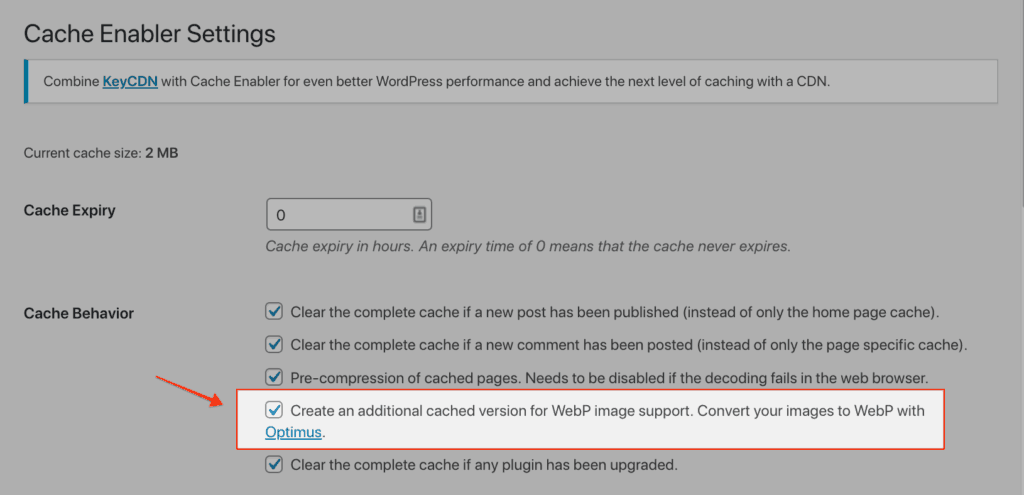 Webp Trong Cache Enabler